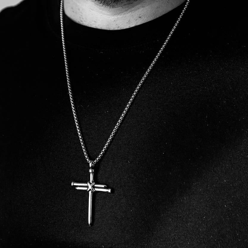 SCREW CROSS. - NECKLACE