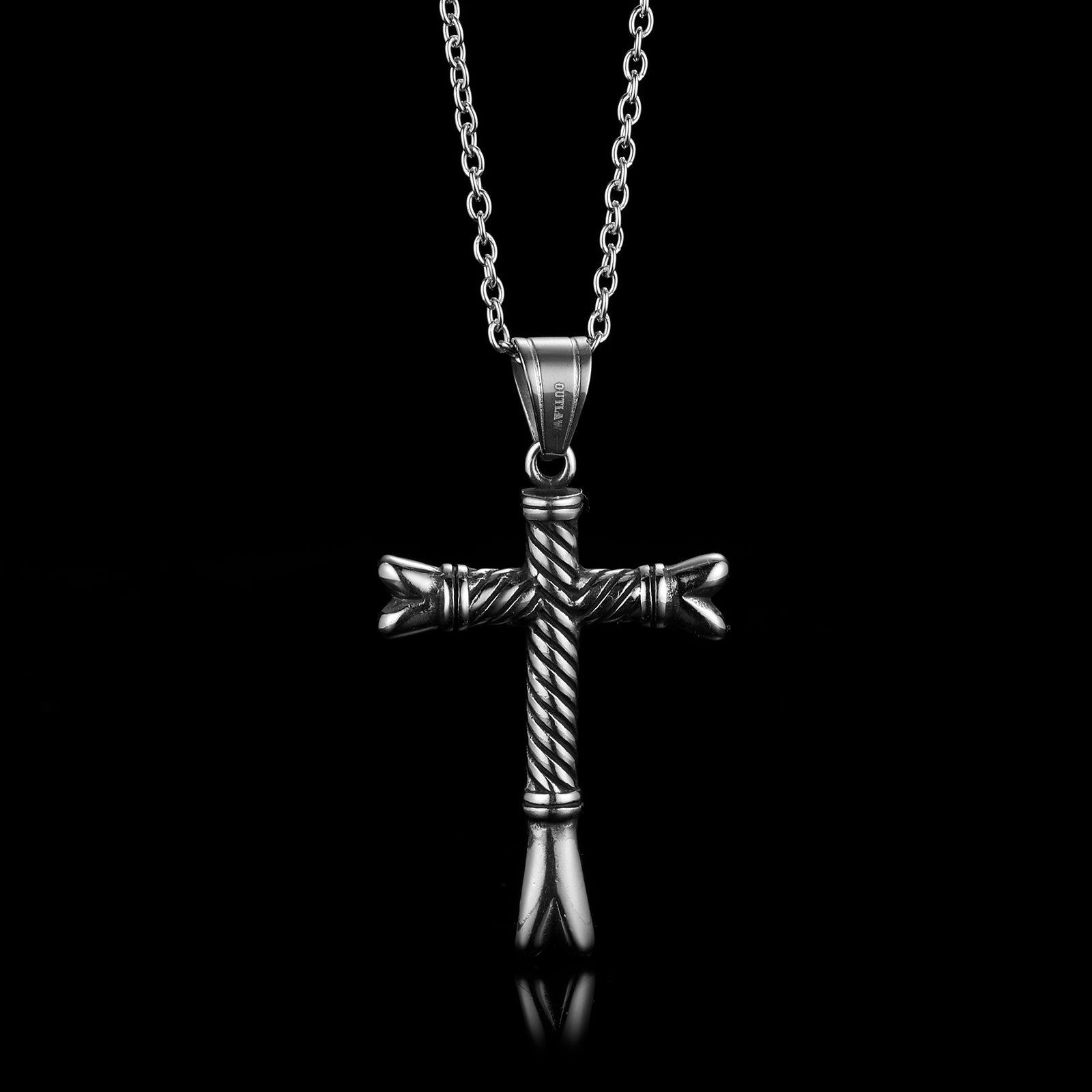 STRING CROSS. - NECKLACE